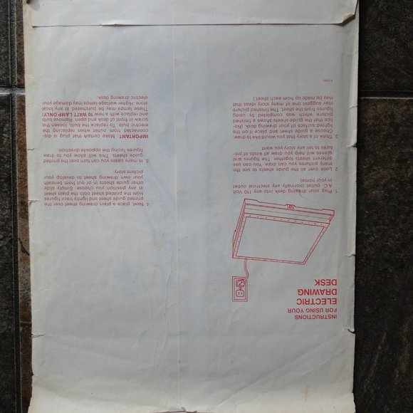 VINTAGE, Eldon World of Disney Light Up Drawing Desk 1970's - Picture 6 of 10